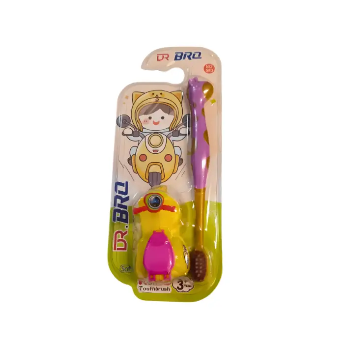 دكتور برو فرش اسنان اطفال + لعبة موتوسيكل دستة 12 ق